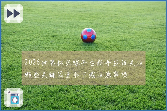 2026世界杯买球平台新手应该关注哪些关键因素和下载注意事项
