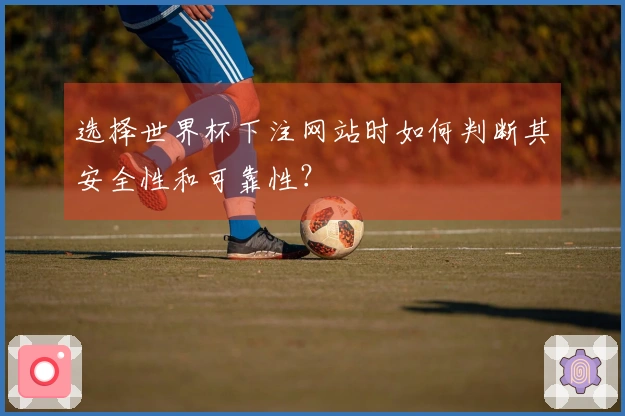 选择世界杯下注网站时如何判断其安全性和可靠性？